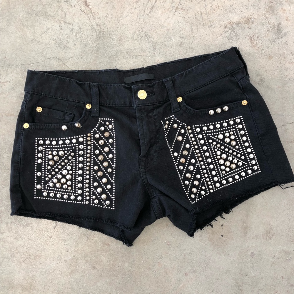 7 For All Mankind Studded Shorts